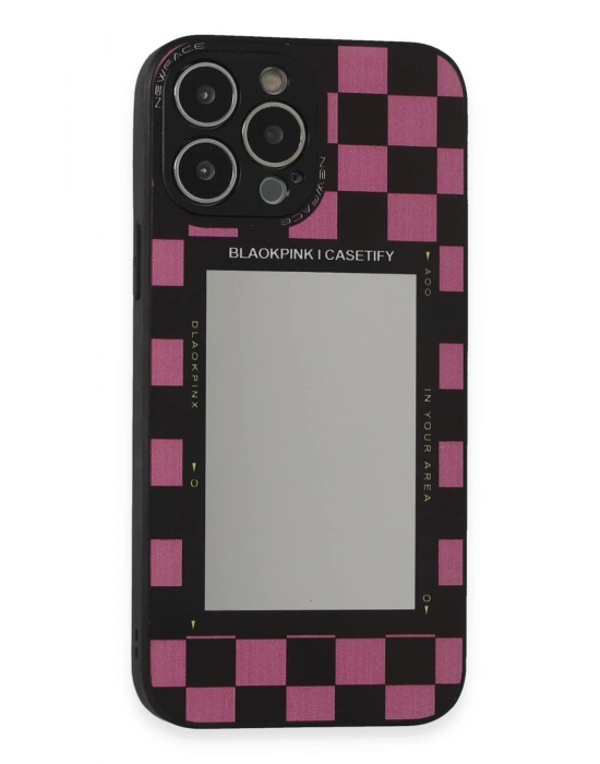 Newface iPhone 13 Pro Max Kılıf Mirror Desenli Kapak - Mirror - 8