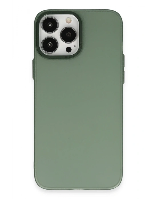Newface iPhone 13 Pro Max Kılıf Modos Metal Kapak - Koyu Yeşil