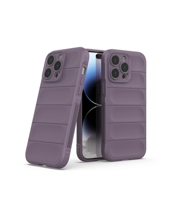 Newface iPhone 13 Pro Max Kılıf Optimum Silikon - Mor