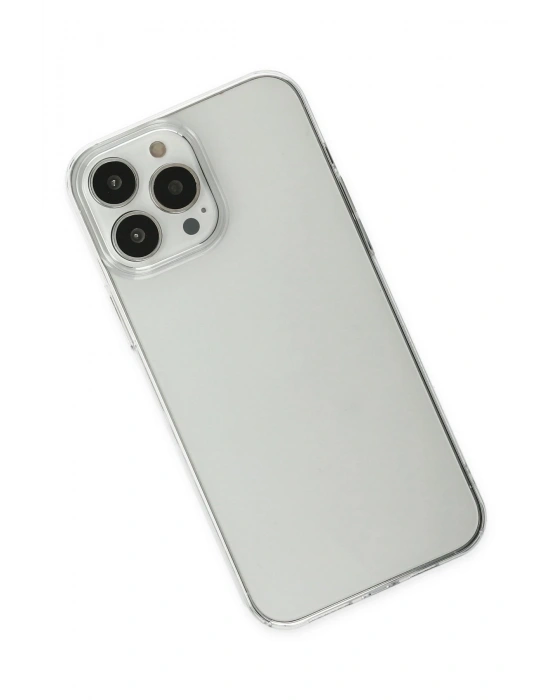 Newface iPhone 13 Pro Max Kılıf Pc Sert Şeffaf Kapak - Şeffaf
