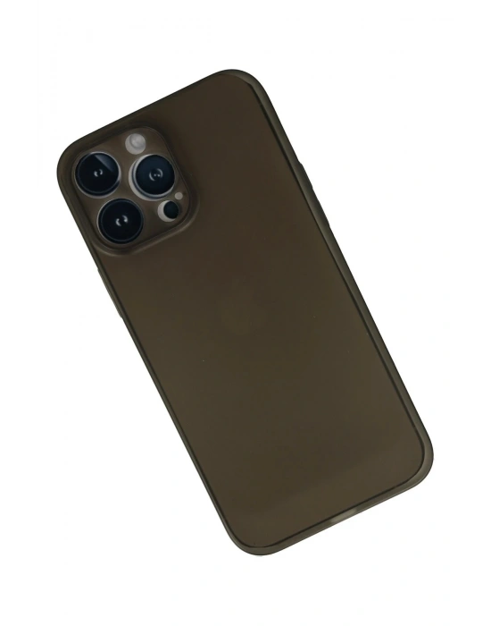 Newface iPhone 13 Pro Max Kılıf PP Ultra İnce Kapak - Gri