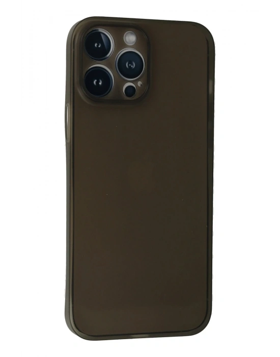 Newface iPhone 13 Pro Max Kılıf PP Ultra İnce Kapak - Gri