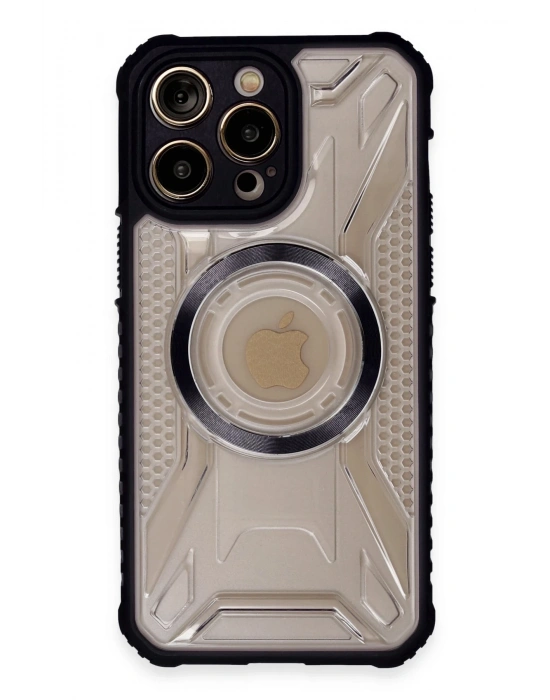 Newface iPhone 13 Pro Max Kılıf Prag Magneticsafe Kapak - Siyah