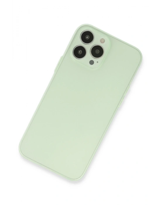 Newface iPhone 13 Pro Max Kılıf Puma Silikon - Açık Yeşil