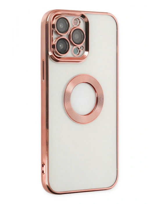 Newface iPhone 13 Pro Max Kılıf Slot Silikon - Rose Gold
