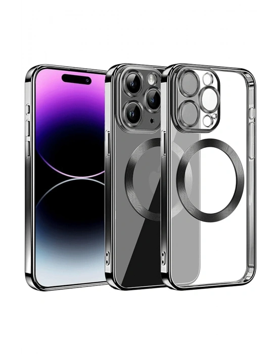 Newface iPhone 13 Pro Max Kılıf Slot Silikon - Siyah