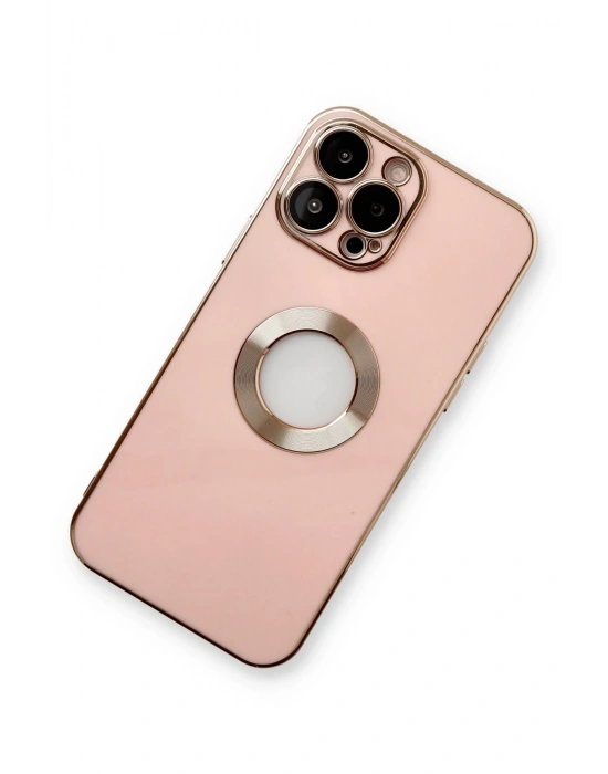 Newface iPhone 13 Pro Max Kılıf Store Silikon - Pembe