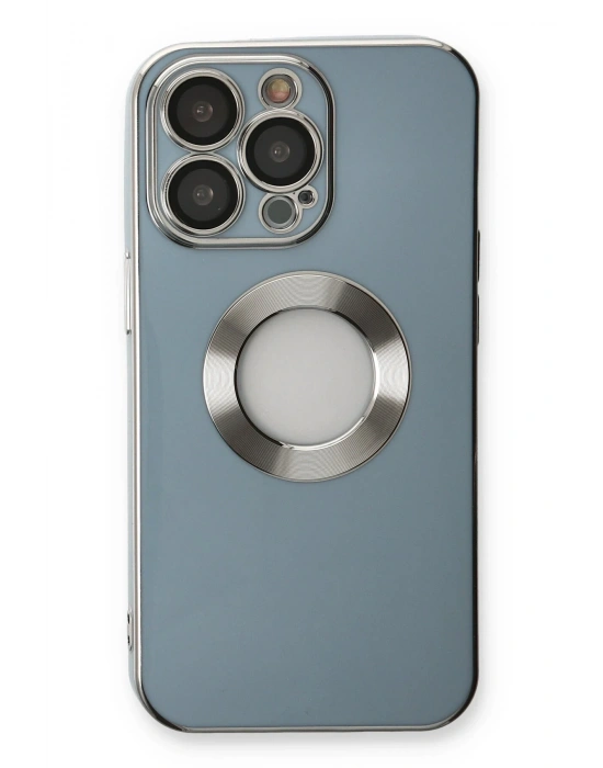 Newface iPhone 13 Pro Max Kılıf Store Silikon - Sierra Blue