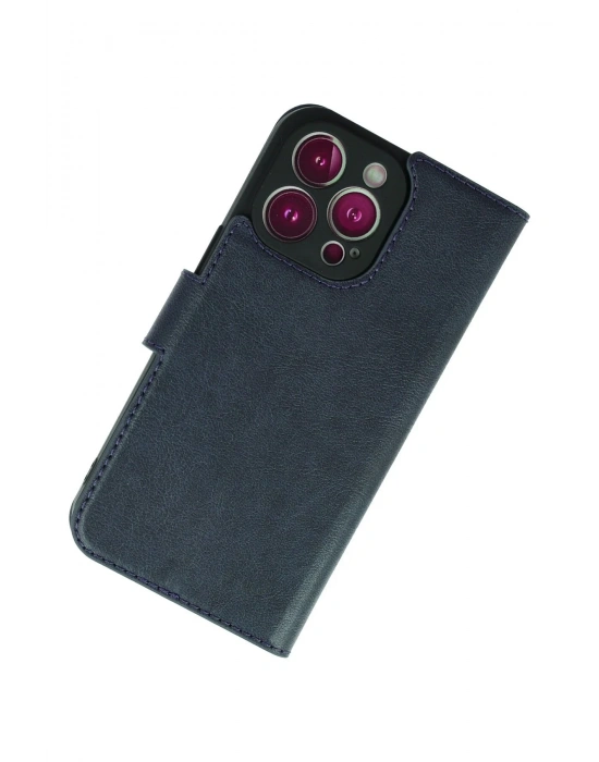 Newface iPhone 13 Pro Max Kılıf Trend S Plus Kapaklı Kılıf - Lacivert