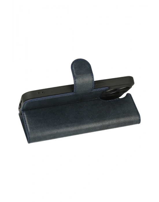 Newface iPhone 13 Pro Max Kılıf Trend S Plus Kapaklı Kılıf - Lacivert