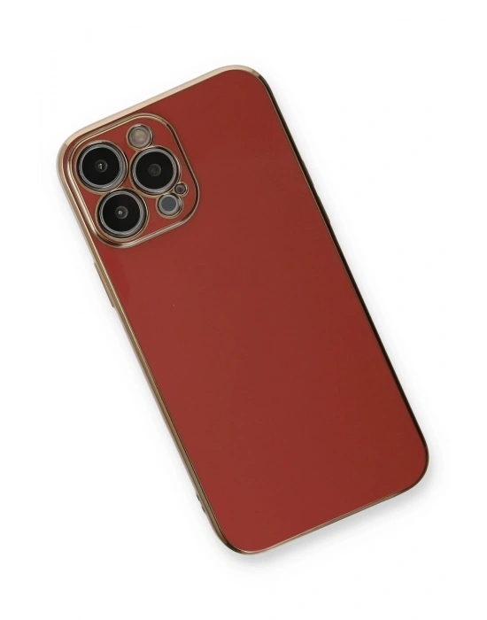 Newface iPhone 13 Pro Max Kılıf Volet Silikon - Kırmızı