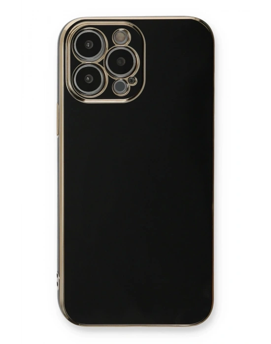 Newface iPhone 13 Pro Max Kılıf Volet Silikon - Siyah