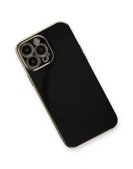 Newface iPhone 13 Pro Max Kılıf Volet Silikon - Siyah