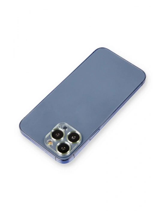 Newface iPhone 13 Pro Max Metal Kamera Lens Koruma Cam - Açık Yeşil