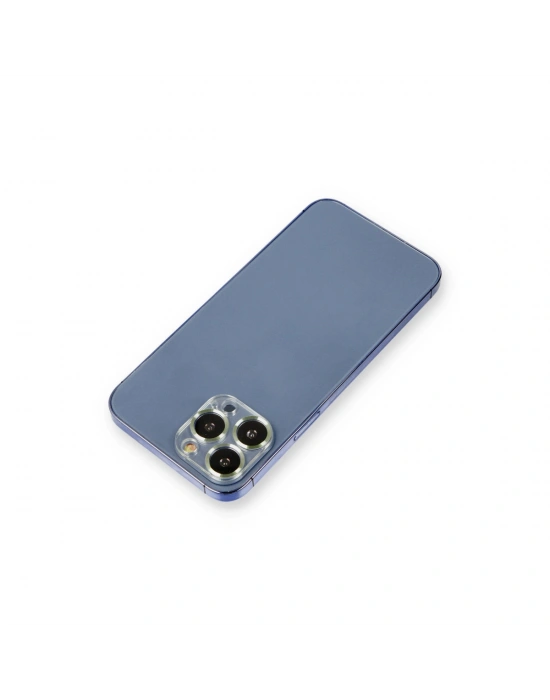 Newface iPhone 13 Pro Max Metal Kamera Lens Koruma Cam - Açık Yeşil