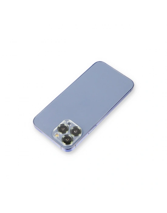 Newface iPhone 13 Pro Max Metal Kamera Lens Koruma Cam - Koyu Yeşil