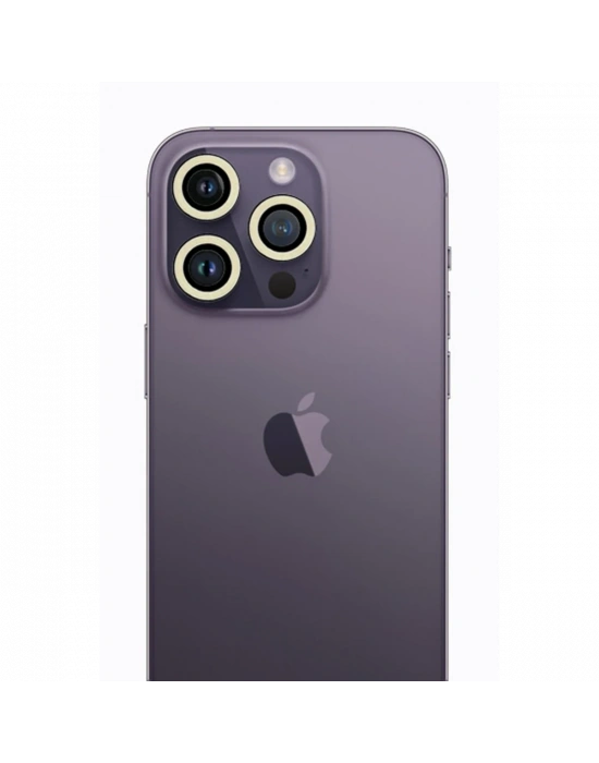 Newface iPhone 13 Pro Max Neon Fosforlu Kamera Lens - Beyaz