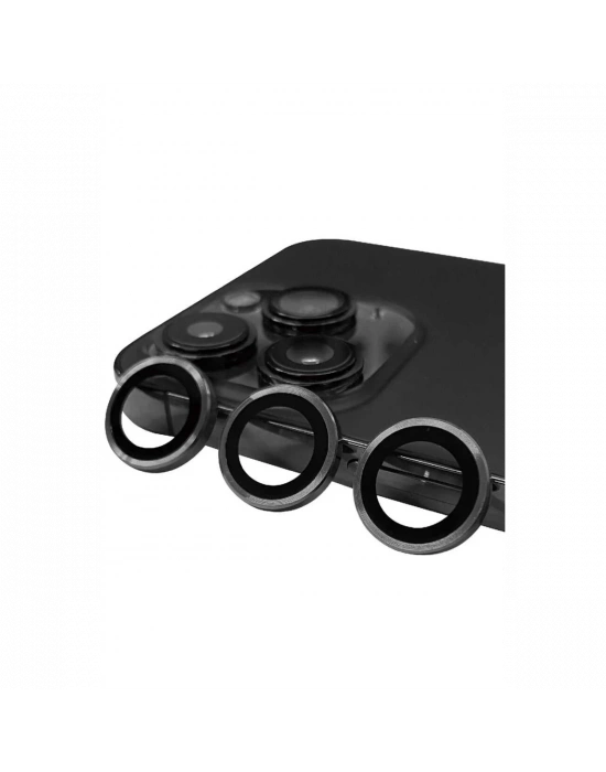 Newface iPhone 13 Pro Max Raze Metal Kamera Lens - Gri