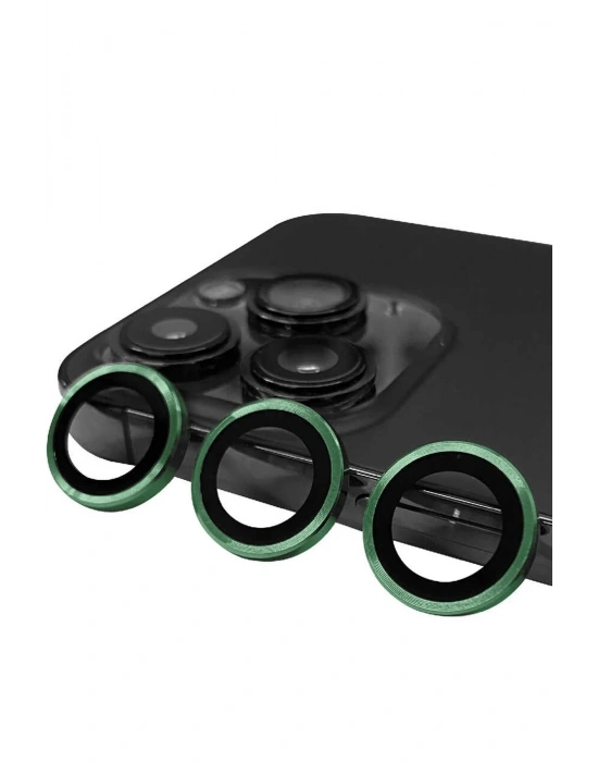 Newface iPhone 13 Pro Raze Metal Kamera Lens - Yeşil