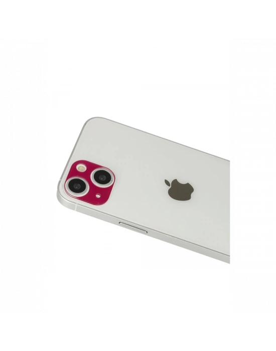 Newface iPhone 13 Rainbow Kamera Lens Koruma Cam - Koyu Kırmızı