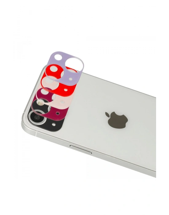 Newface iPhone 13 Rainbow Kamera Lens Koruma Cam - Mor
