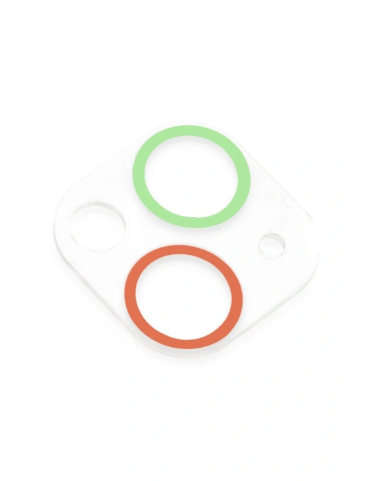 Newface iPhone 13 Renkli Kamera Lens Koruma Cam - Yeşil-Pembe