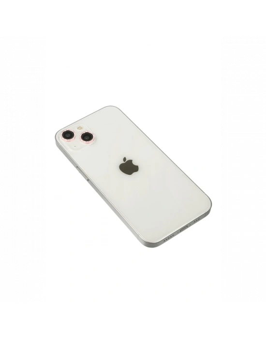 Newface iPhone 14 Diamond Kamera Lens - Pembe