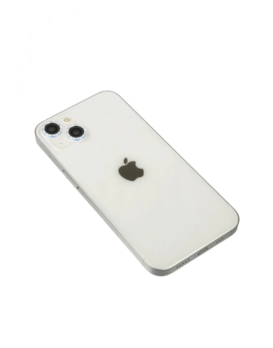 Newface iPhone 14 Diamond Kamera Lens - Sierra Blue