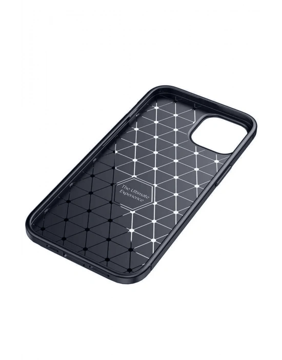 Newface iPhone 14 Kılıf Auto Focus Karbon Kapak - Lacivert