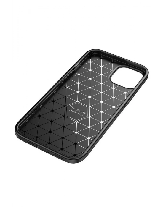 Newface iPhone 14 Kılıf Auto Focus Karbon Kapak - Siyah