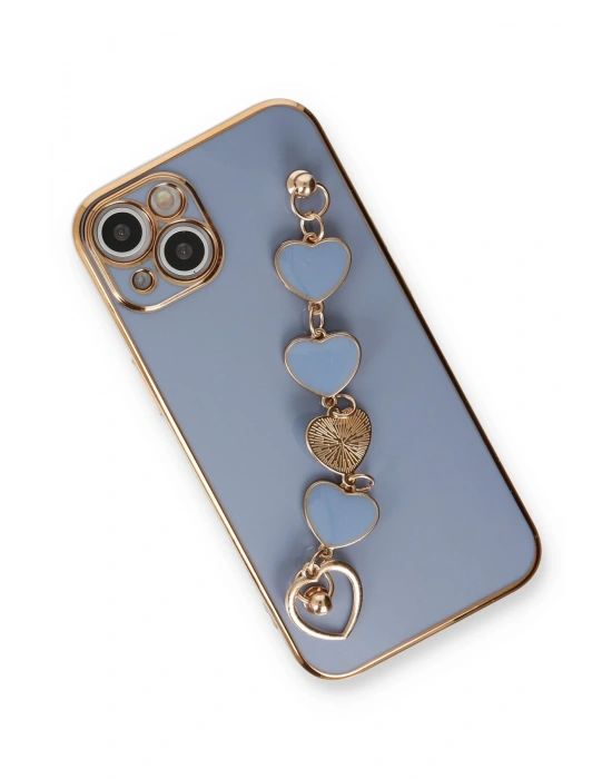 Newface iPhone 14 Kılıf Esila Silikon - Gri