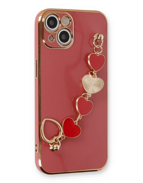 Newface iPhone 14 Kılıf Esila Silikon - Kırmızı