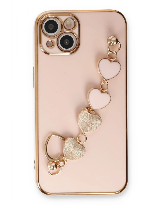 Newface iPhone 14 Kılıf Esila Silikon - Pudra