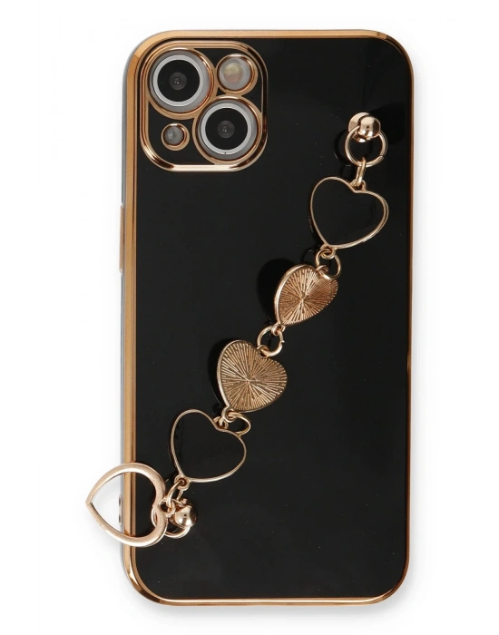 Newface iPhone 14 Kılıf Esila Silikon - Siyah