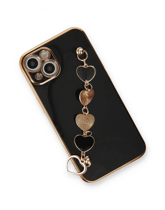 Newface iPhone 14 Kılıf Esila Silikon - Siyah