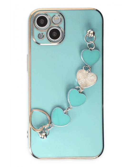 Newface iPhone 14 Kılıf Esila Silikon - Su Yeşili