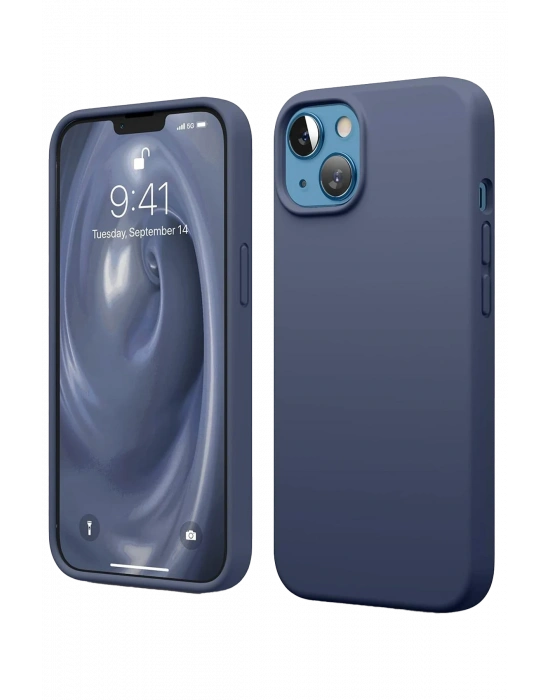 Newface iPhone 14 Kılıf First Silikon - Lacivert