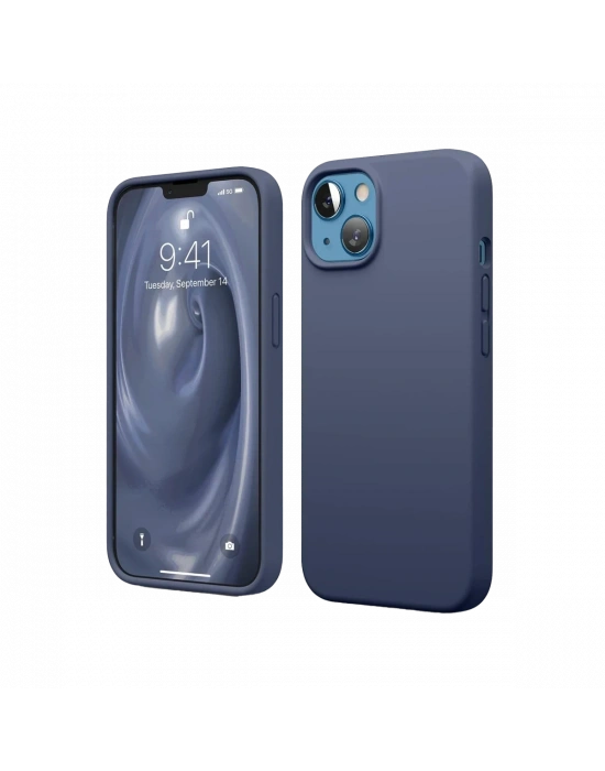 Newface iPhone 14 Kılıf First Silikon - Lacivert