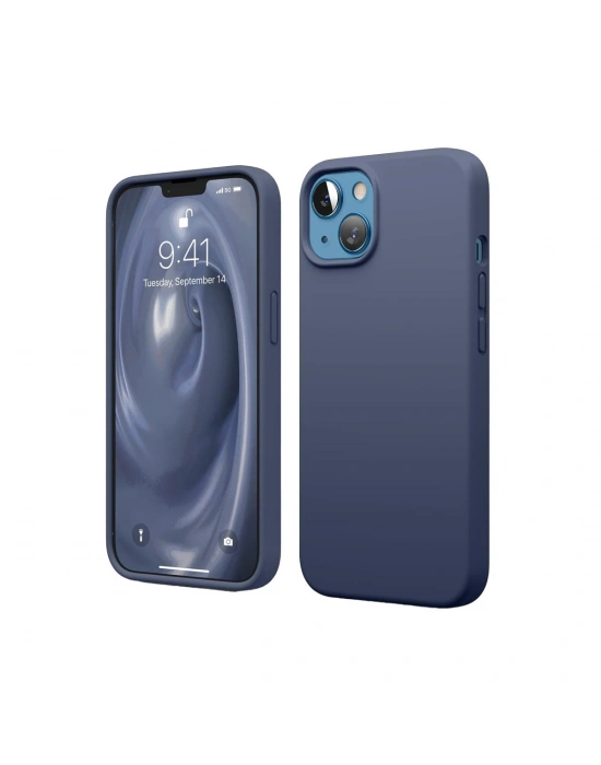 Newface iPhone 14 Kılıf First Silikon - Lacivert