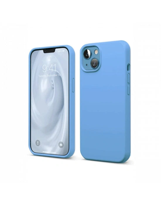 Newface iPhone 14 Kılıf First Silikon - Mavi