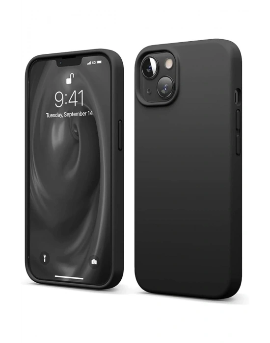 Newface iPhone 14 Kılıf First Silikon - Siyah