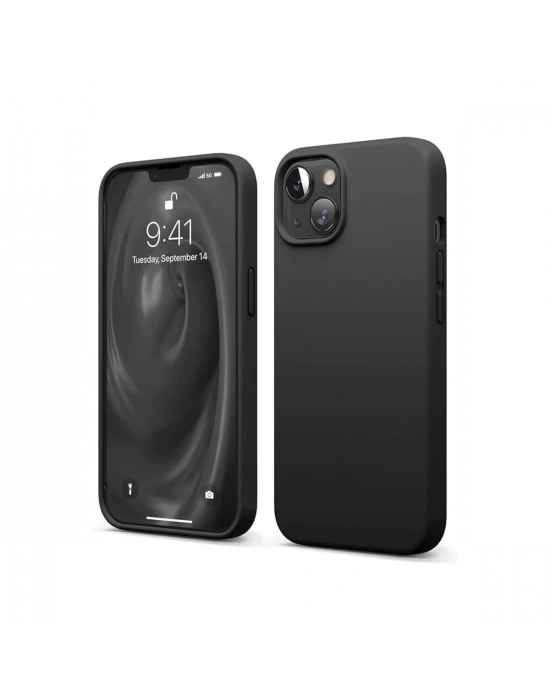 Newface iPhone 14 Kılıf First Silikon - Siyah