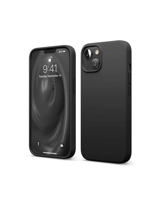 Newface iPhone 14 Kılıf First Silikon - Siyah