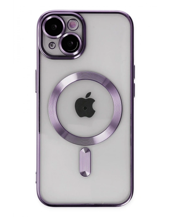 Newface iPhone 14 Kılıf Kross Magneticsafe Kapak - Mor