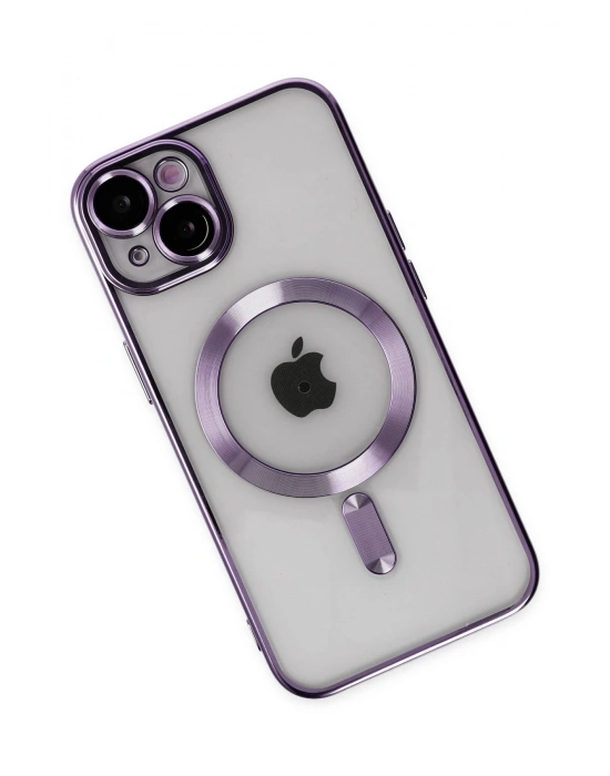 Newface iPhone 14 Kılıf Kross Magneticsafe Kapak - Mor