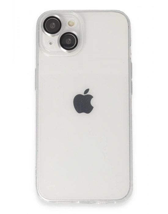 Newface iPhone 14 Kılıf Luko Lens Silikon - Gümüş