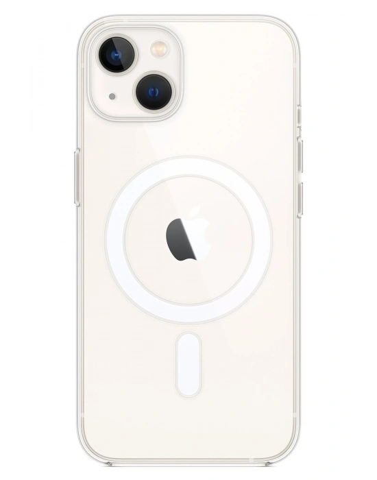 Newface iPhone 14 Kılıf Magneticsafe Şeffaf Silikon - Şeffaf