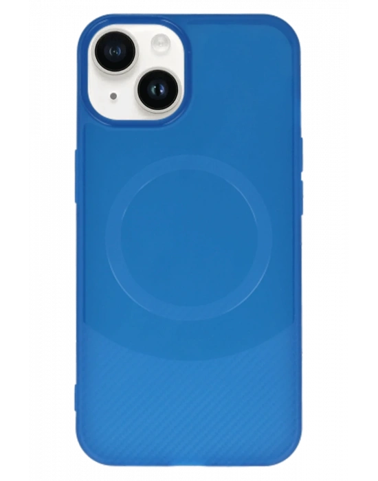 Newface iPhone 14 Kılıf Maya Karbon Kapak - Lacivert