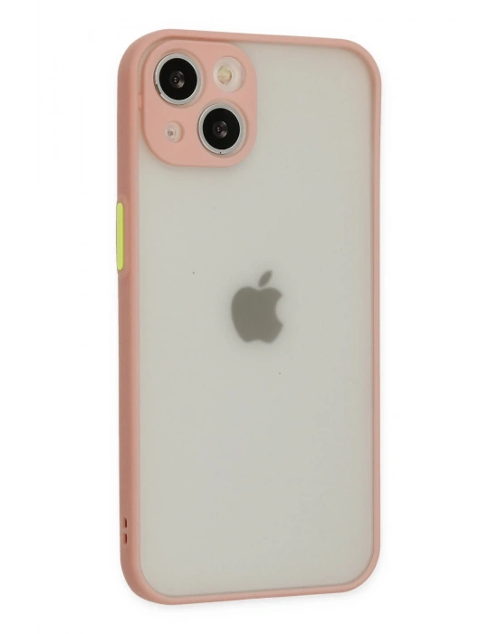 Newface iPhone 14 Kılıf Montreal Silikon Kapak - Pembe
