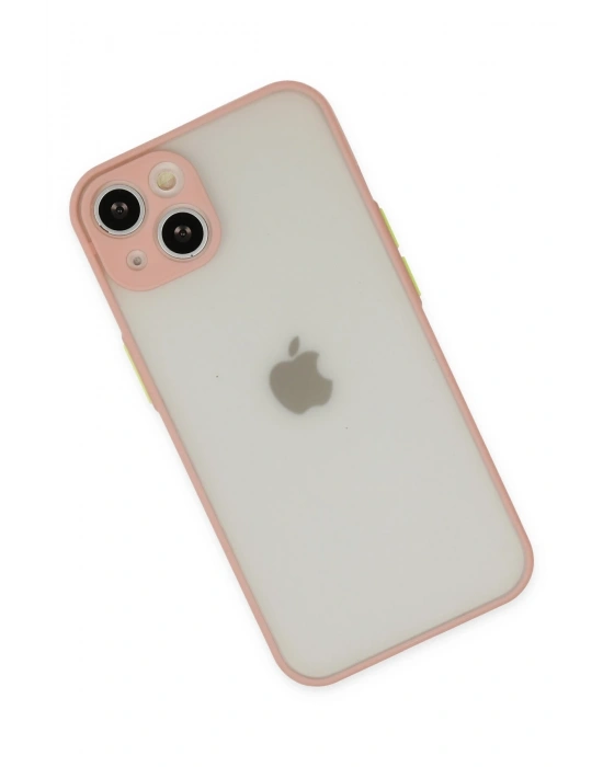 Newface iPhone 14 Kılıf Montreal Silikon Kapak - Pembe